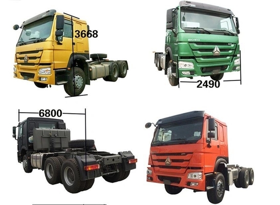 Tubeless Tire Design Used Sinotruk HOWO 371 Truck Head Tractor Dump Truck at Discount