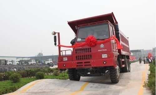 70 Ton ZZ5707S3640AJ HOWO Mining Dump Truck with Manual Transmission Type