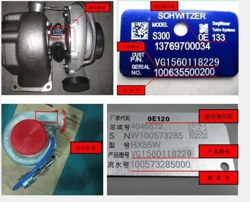 Steel Body ETS Component Compressor for Sinotruk HOWO Turbo Wd615.47 Engine Vg1560118229