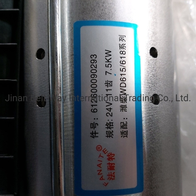 Starter Motor 612600090293 for Driving System Parts of Sinotruk HOWO Truck Spare Parts