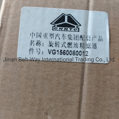 Sinotruk HOWO Truck Parts Truck Spare Parts Spiral Diesel Fine Filter Vg1560080012