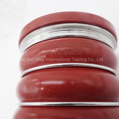 Red HOWO Truck Parts Intercooler Hose Wg9925530058 for Sinotruk Engine Online Support